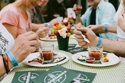 Teilnehmer auf der Kulinarischen Schnitzeljagd